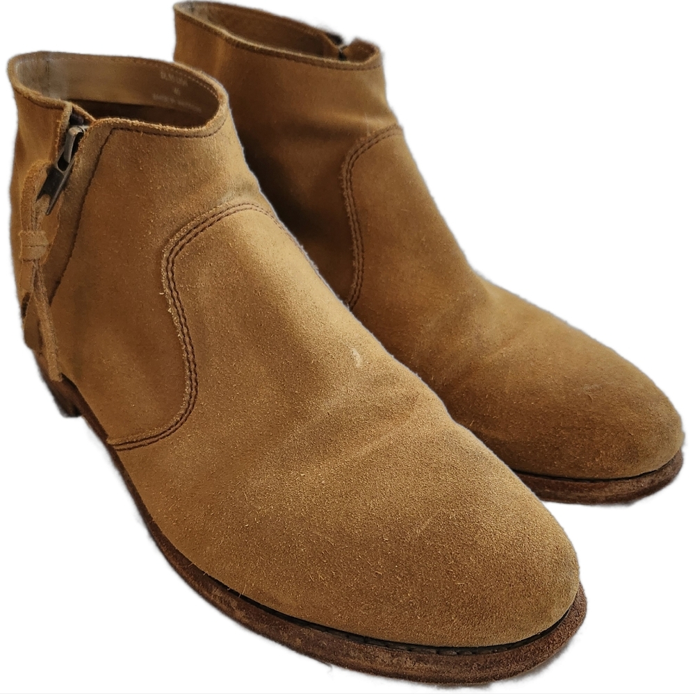 Blackstone DL55 Lion Tan Genuine Suede Booties